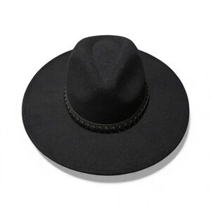 No Boundaries Black Wide-Brim Hat